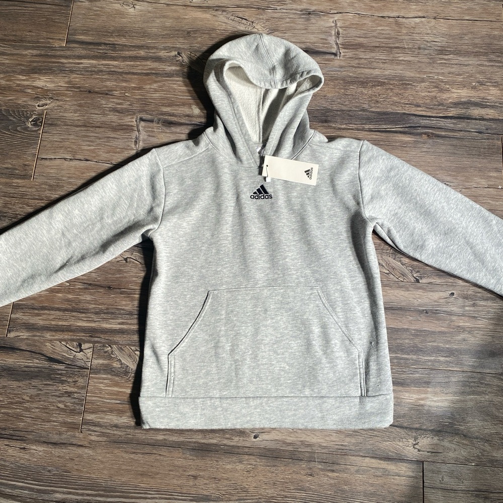 Adidas Light Gray Pullover Hoodie